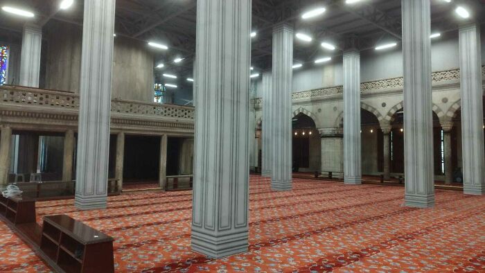 Esta mezquita de Estambul parece haber sido renderizada con la configuración más baja posible
