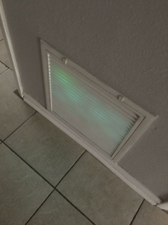 Staying At An Air B&b, Why Does The Vent Have A Green Light Inside It?