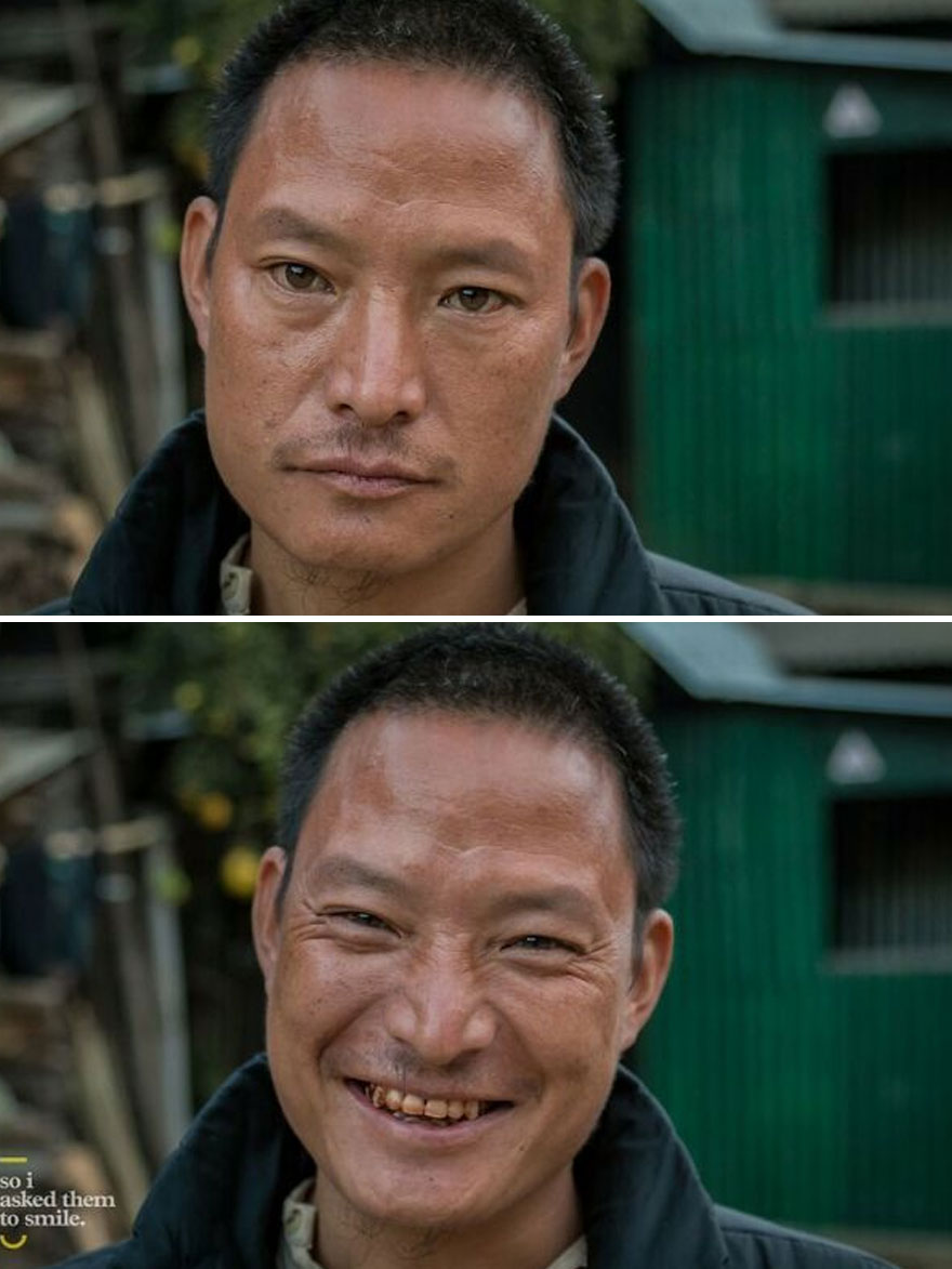 He Was Standing Outside A House That Looked Out Over The Village Square In Khonoma, Nagaland, North-East India... So I Asked Him To Smile