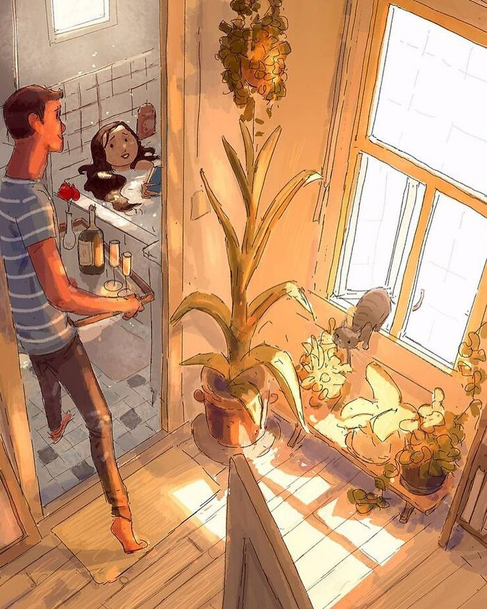 Artist Makes Adorable Illustrations That Capture The Tenderness Of Living With Those Who Do You Good (New Pics)