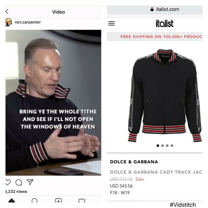 Sad. Dolce & Gabbana Jacket, $543