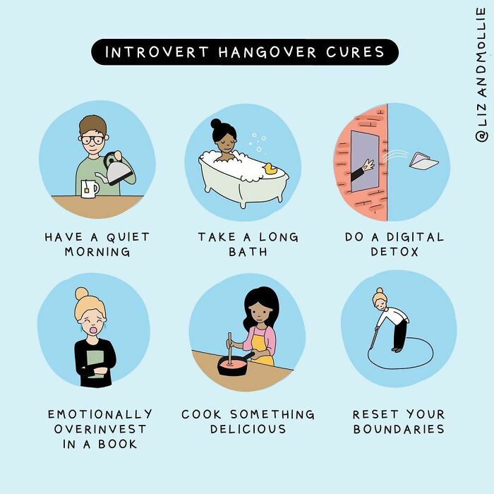 What’s Your Fav? And Yes, An Introvert Hangover Is A Thing! Happens When You Wake Up After A Day Full Of Meetings Or Socializing Feeling Exhausted, Anxious, Or Just Mentally Frazzled