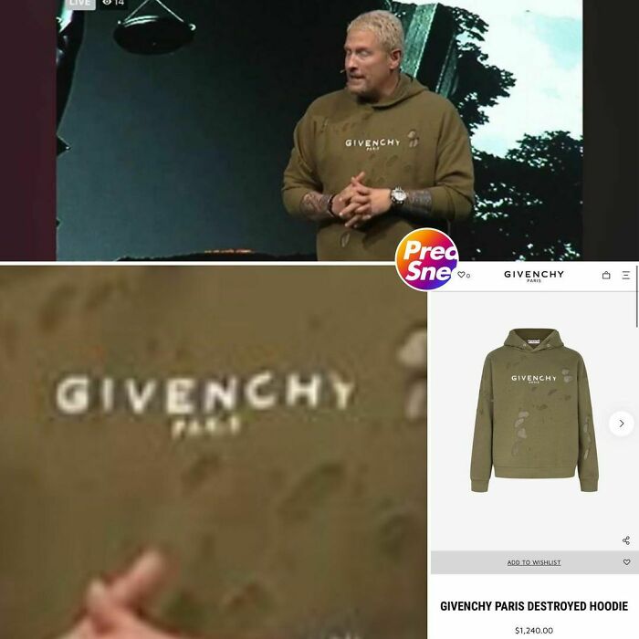 El pastor Troy Gramling lo hace de nuevo con la sudadera súper transpirable de Givenchy $1,240