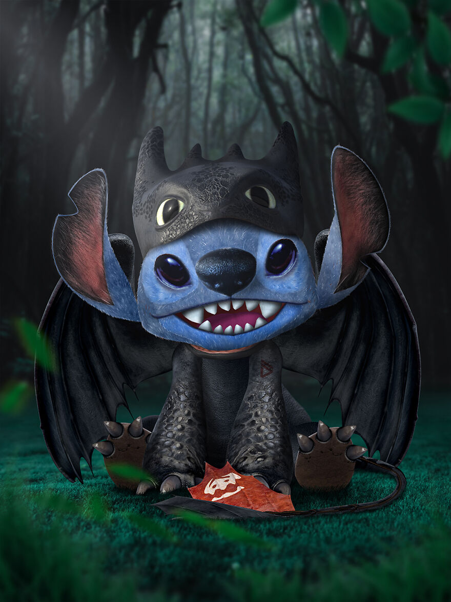 Toothless And Stitch