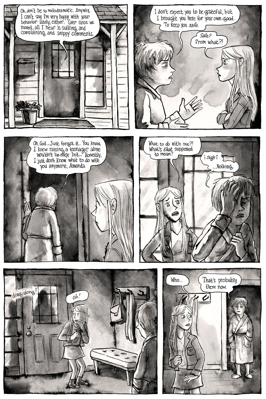 I'm Creating A Dark Comic Series That's Full Of Creepy Small-Town Secrets (Part 2 Of My Horror Webcomic)