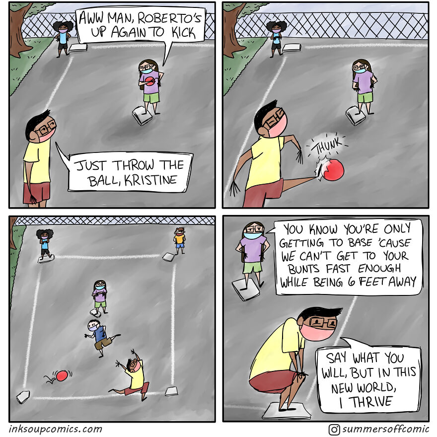 Social Distance Playground: Kickball