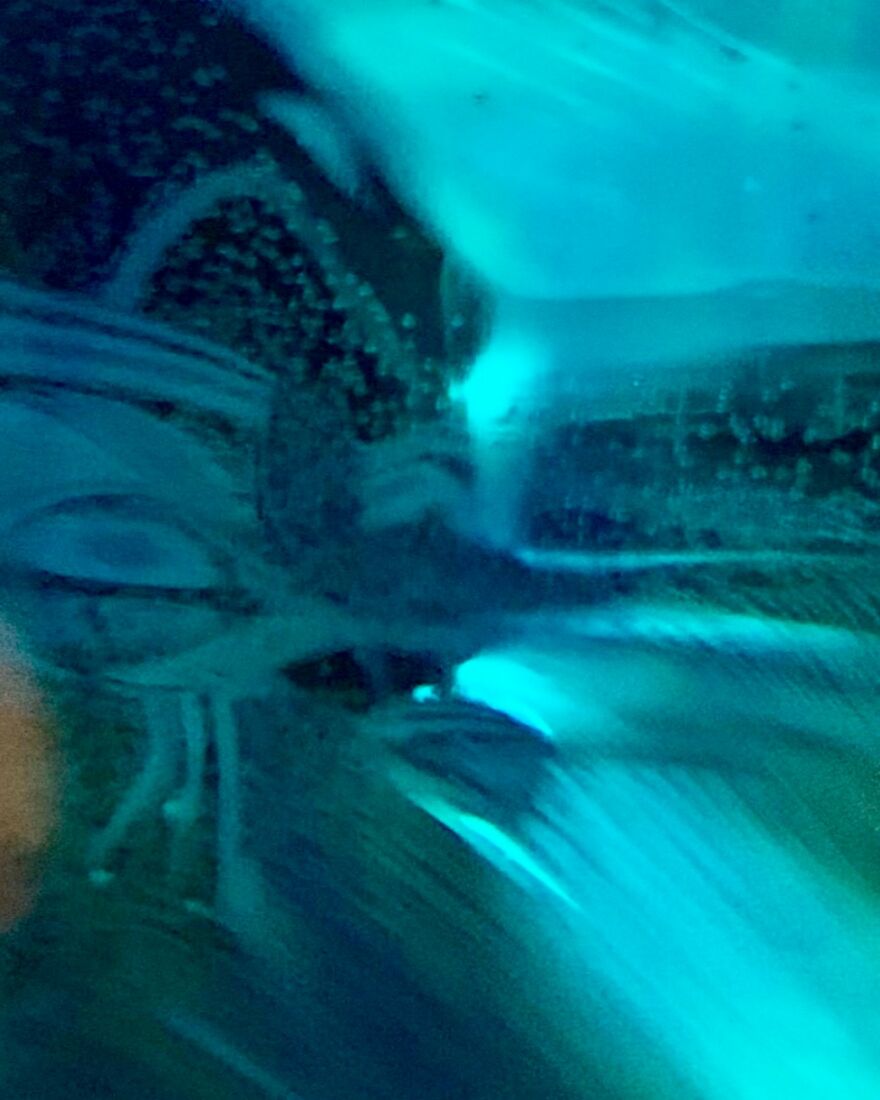 I Took A Couple Of Old Glass Bottles, Some Blue And Green Food Coloring And An iPhone And Just Started Taking Pictures. What Resulted May Just Be A Rare Peek Into A Forbidden Realm.