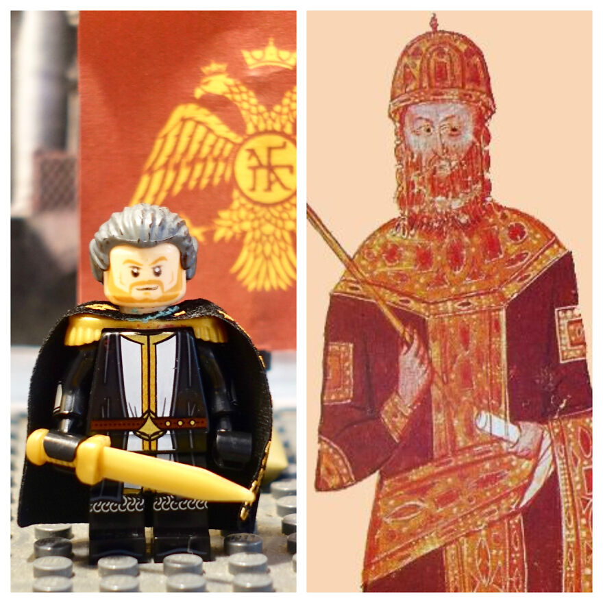 Emperor Michael Viii Palaiologos Of Byzantium, LEGO And Actual