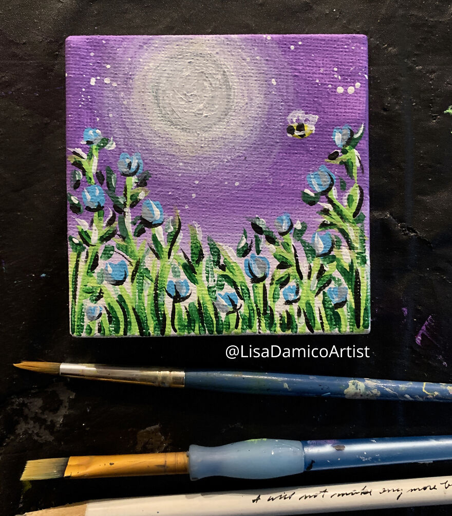 During The Pandemic Winter, I Painted A Miniature Garden