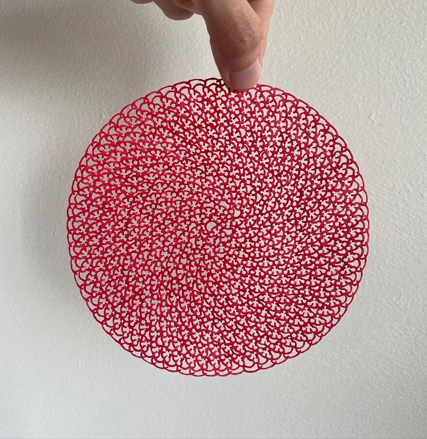 Artist Hand Cut This With Scissors