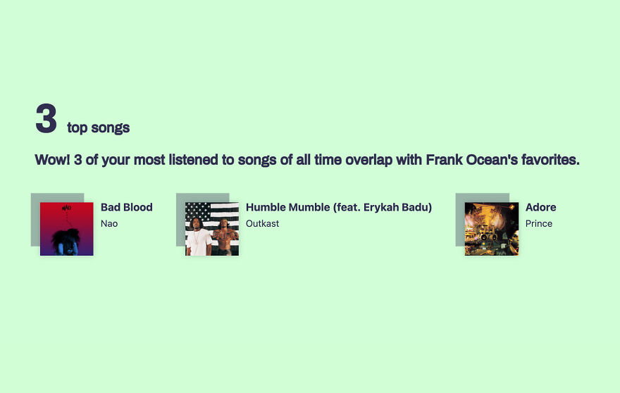 I Made A Website That Compares Your Spotify Music Taste To Frank Ocean's And Gives You Aesthetic Stats And A Personalized Playlist 🧡 I Made A Website That Compares Your Spotify Music Taste To Frank Ocean's And Gives You Aesthetic Stats And A Personalized Playlist 🧡
