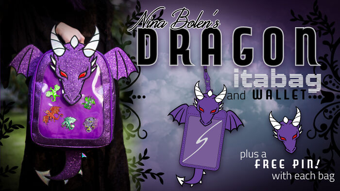 So I'm A Little Obsessed With Dragons. I Wanted A Cool Dragon Itabag But Couldn't Find One I Liked. So I Spent Over A Year Designing My Own.