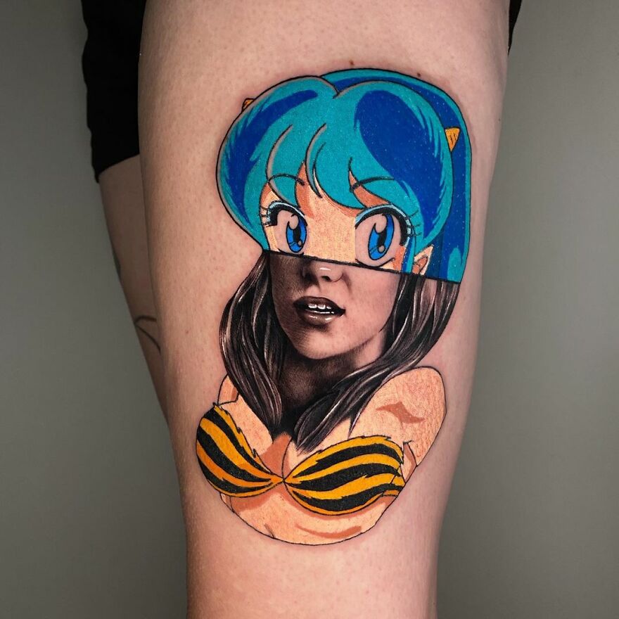 The French Tattoo Artist Produces Fantastic Tattoos In The Mixture Of 2 Styles