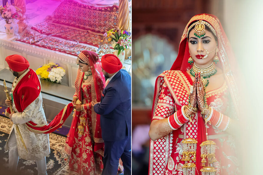 Sikh Wedding Ceremony In The Temple.