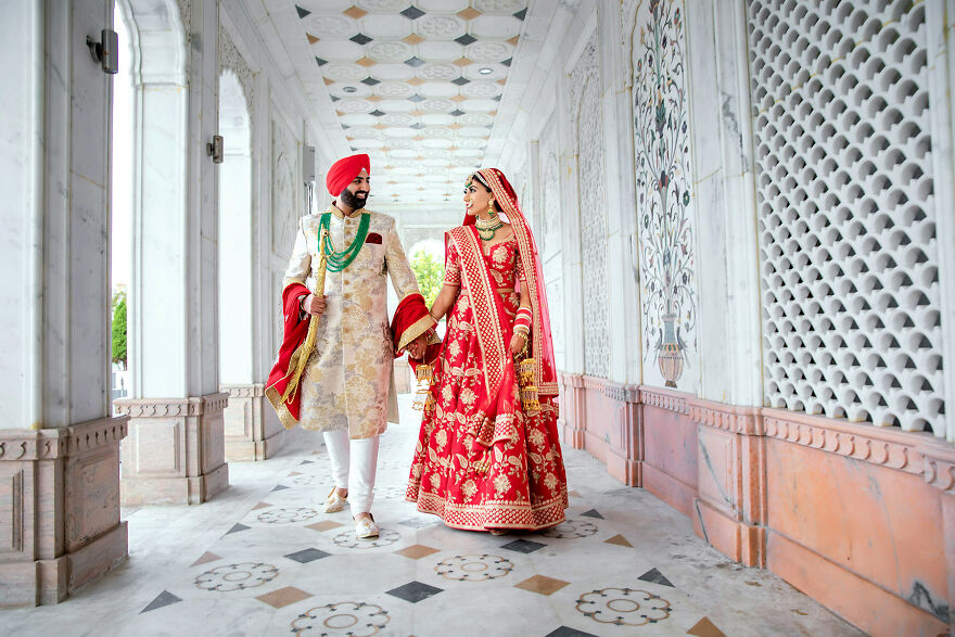 Sikh Wedding Ceremony In The Temple.