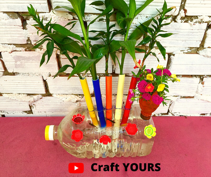 What An Idea; Creative Way To Recycle Plastic Bottle Into Flower Pot | Craft Yours