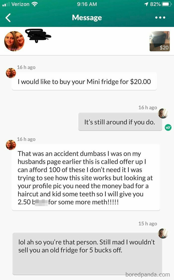 Lady Is Upset I Wouldn’t Knock Off 5 Bucks Off A Cheap Item. Proceeds To Drag My Toddler In My Pic Into The Mix She’s So Mad After Making A Separate Account To Keep Trying