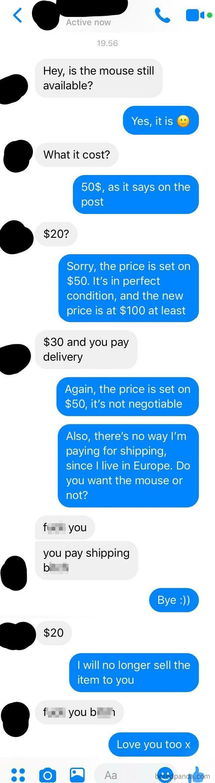 Never Thought I’d Encounter One Myself, Guess That’s What Happens When You Sell Stuff Online