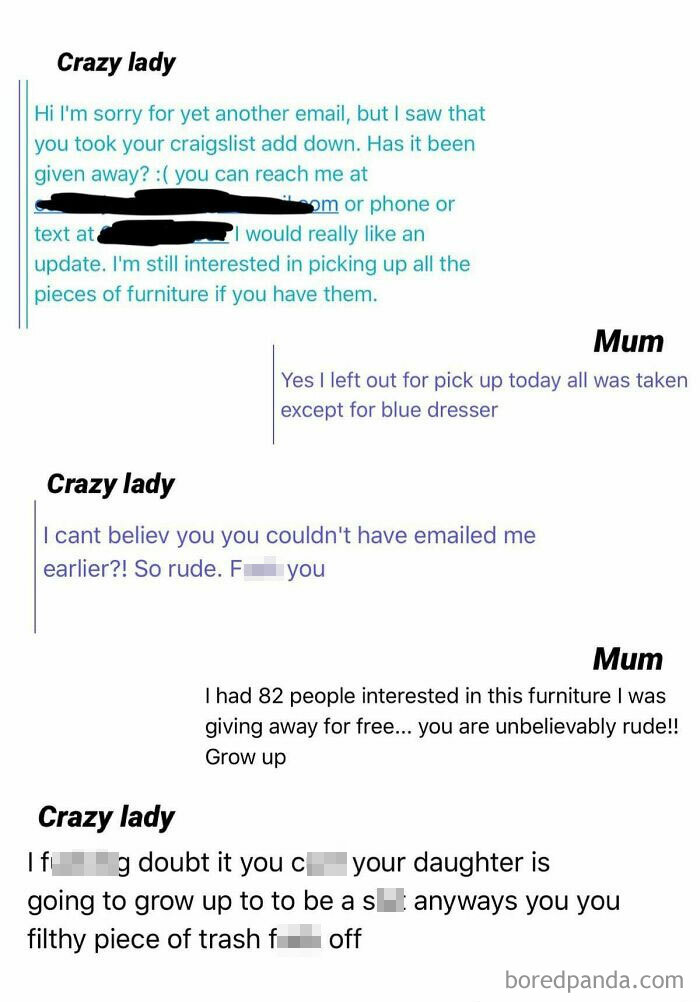 My Girlfriends Mom Was Giving Away Furniture On Craigslist