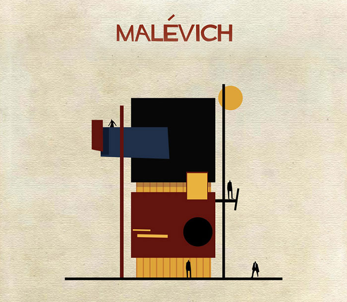 If 30 Iconic Artists Were Architects, As Imagined By Federico Babina