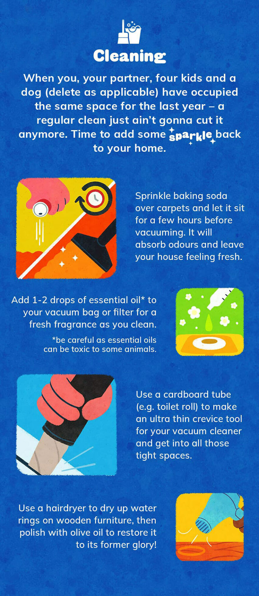 We Illustrated 25 Easy & Useful Hacks To Refresh Your Home