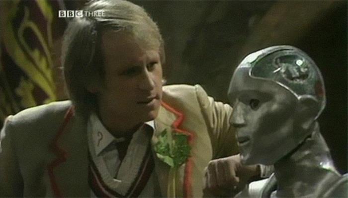 Til That Doctor Who Briefly Featured Kamelion, An Android Who Was "Played" By An Actual Robot. Unfortunately, The Writers Had To Kill The Character Off When The Robot's Inventor, Who Was The Only One Who Knew How To Control It, Died In A Boating Accident.