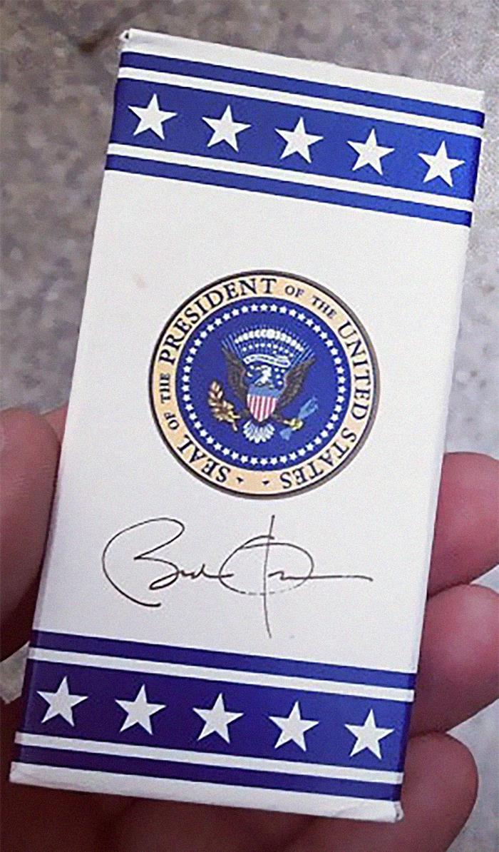 Til That Us Presidents Used To Give Out Special Presidential Packs Of Cigarettes To Guests Boarding Air Force One, They Were Later Changed To Packs Of Presidential M&M's Over Health Concerns