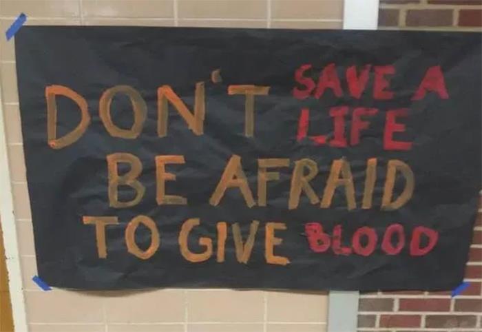 Don’t Save A Life Be Afraid To Give Blood