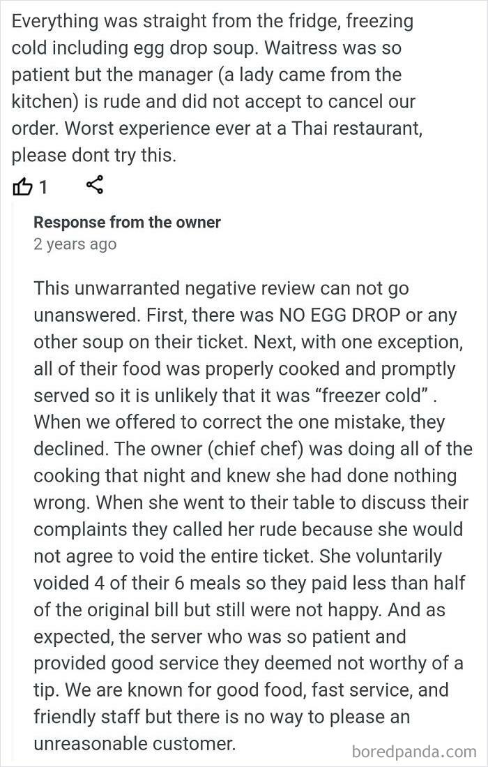 Restaurant Owner Smacks Down Bs Review