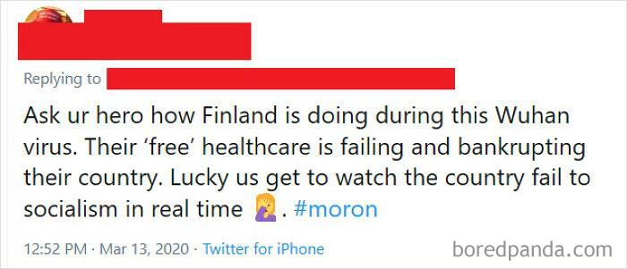 Ask Ur Hero How Finland Is Doing During This Wuhan Virus. Their 'Free' Healthcare Is Failing And Bankrupting Their Country