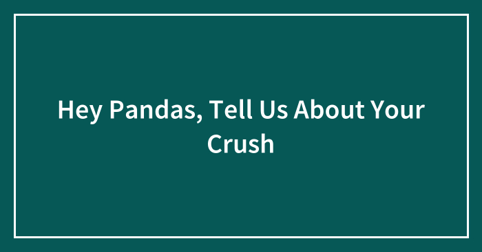 Hey Pandas, Tell Us About Your Crush (Closed)