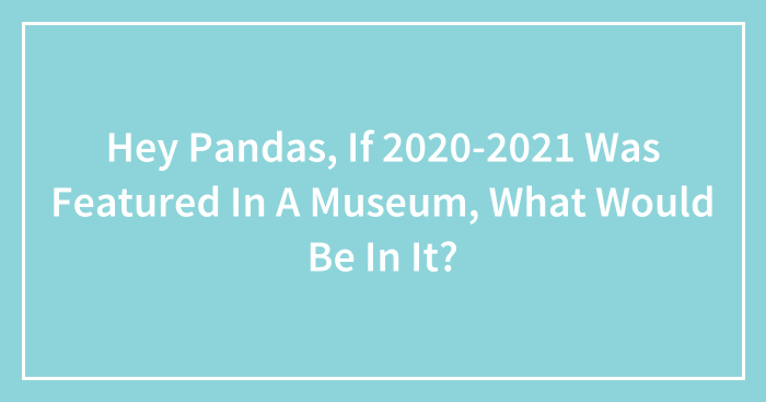 Hey Pandas, If 2020-2021 Was Featured In A Museum, What Would Be In It? (Closed)