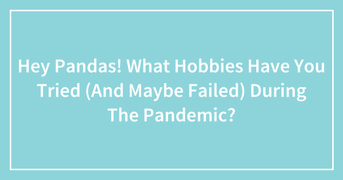 Hey Pandas! What Hobbies Have You Tried (And Maybe Failed) During The Pandemic? (Closed)
