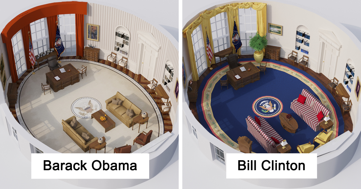 This Is How The Oval Office Changed In The Last 100 Years | Bored Panda