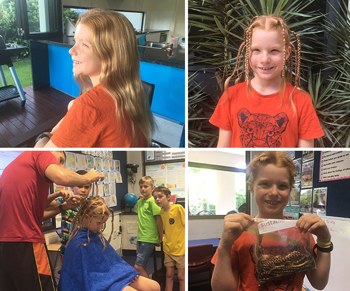 My 9-Year-Old Munchkin Has Been Growing His Hair For 4 Years To Donate To Wigs For Kids And He Finally Took The Chop On Fri. If You’d Like To Support A Great Cause - Kids With Cancer
