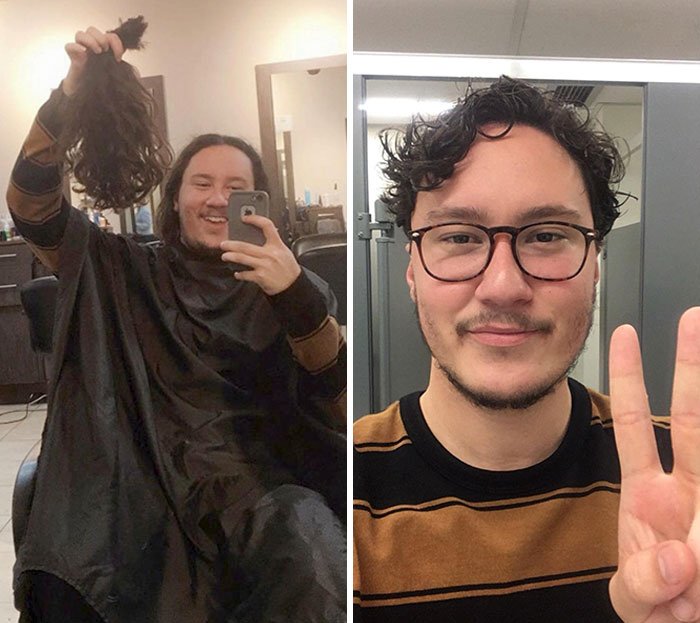 I Posted Last Week About Cutting Off About 6". Today I Chopped It All Off. I Feel Naked Without It, But I Was Able To Donate It, And I'm Feeling Good
