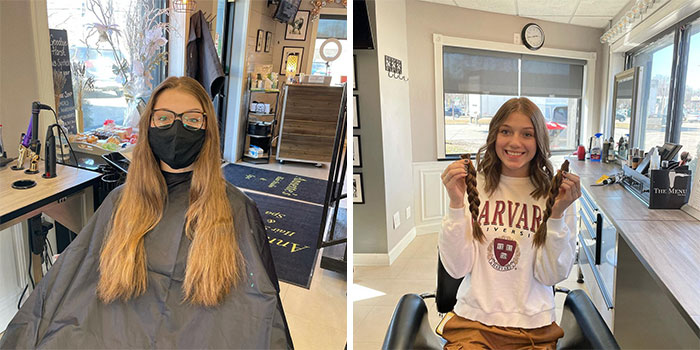 This Weekend Camden Had Over 8 Inches Of Her Hair Cut Off So She Could Donate It To Wigs For Kids