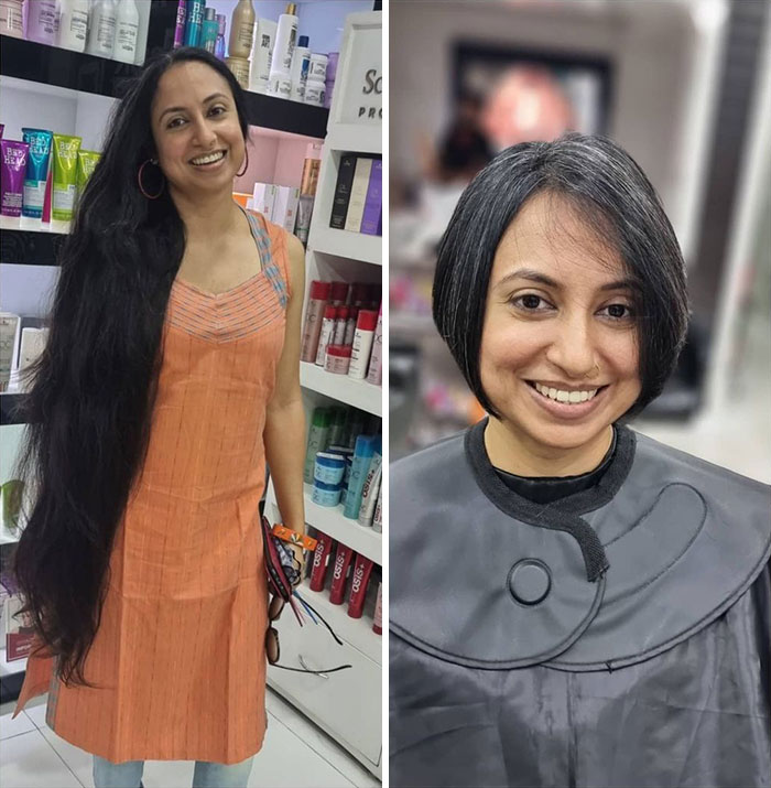 Jaws Fell In The Salon When She Went Short Chopping Off Her Luscious Healthy Long Hair. But For A Good Cause, She Wanted To Donate It For People Who Need It More