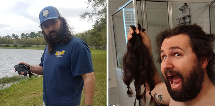 This Handsome Man Of Mine Grew His Hair For Almost Four Years To Donate To Wigs For Kids