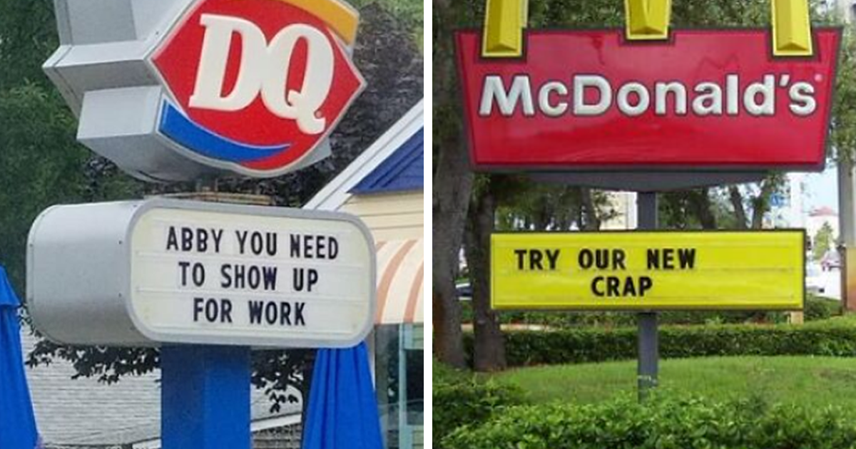 45 Of The Most Hilarious Fast Food Signs Ever Captured | Bored Panda