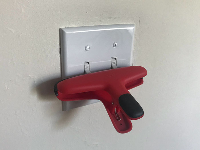 Turn A Double Light Switch Into A Single With An Extra Wide Bag Clip