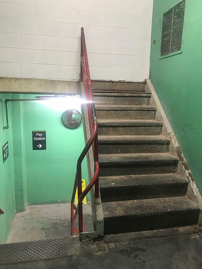 These Stairs Go Into A Block Wall