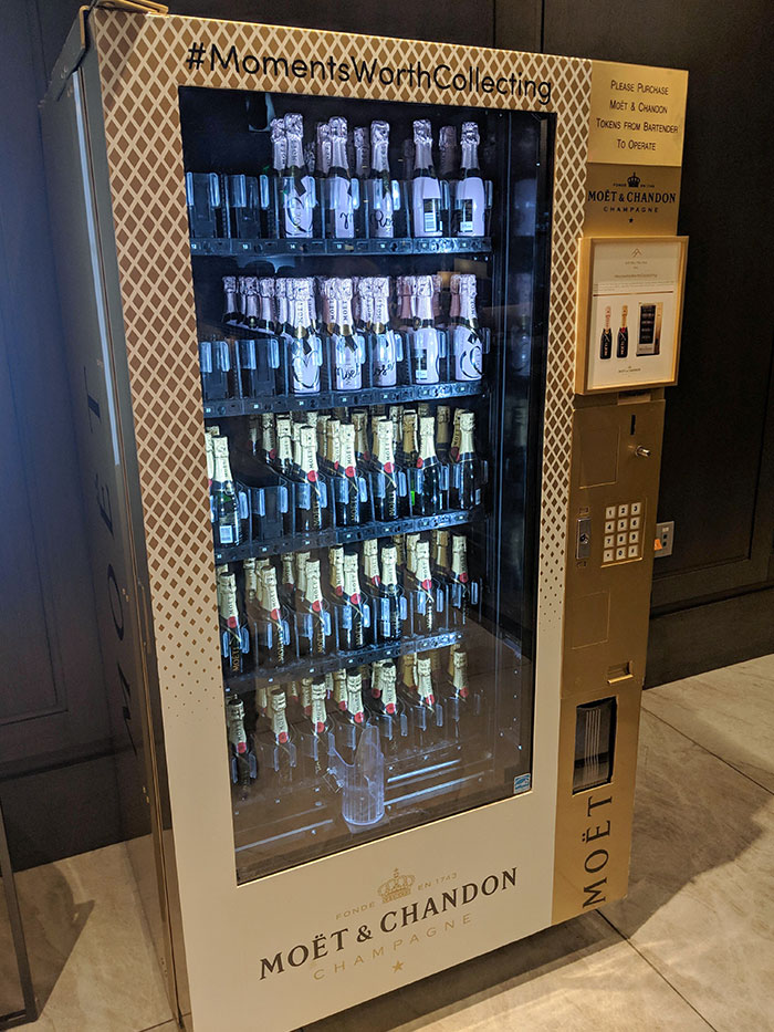 This Champagne Vending Machine At A Hotel In Vail, CO