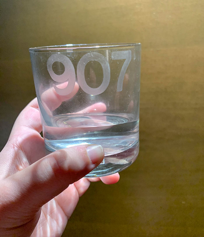 The Water Glasses At Our Hotel Had Our Room Number Etched In Them