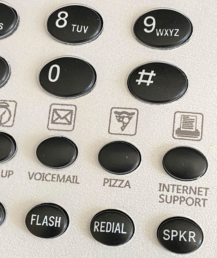 The Phone In My Hotel Room Has A Pizza Button