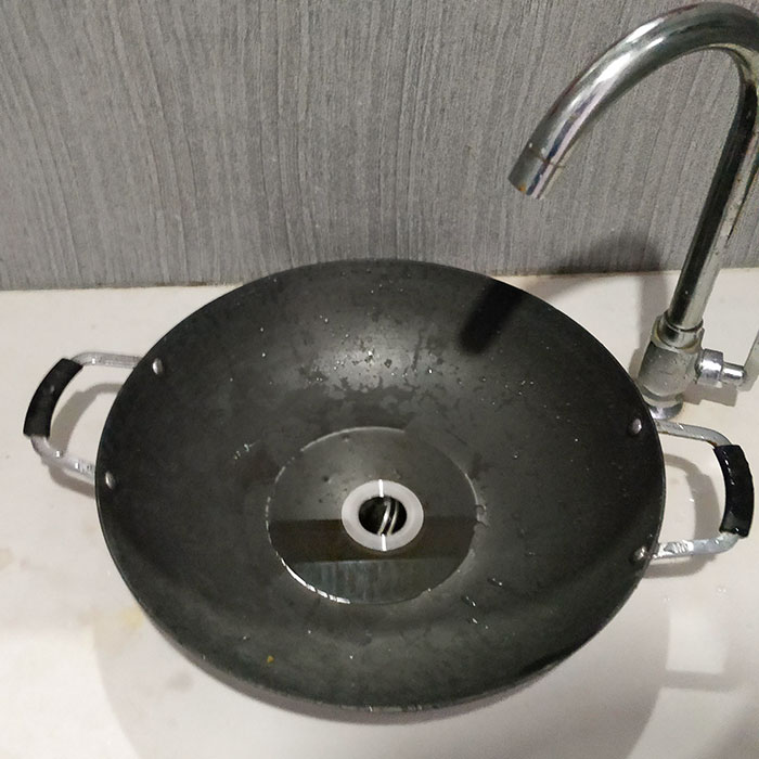 The Sink At My Hotel Is A Pan