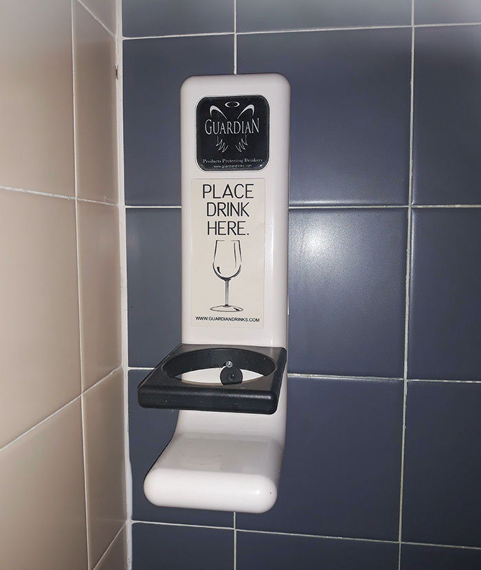 A Drinks Holder In The Toilet