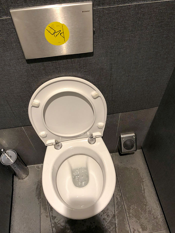 This Toilet In Milan That You Flush With Your Foot. I Wish All Public Toilets Would Follow Their Lead