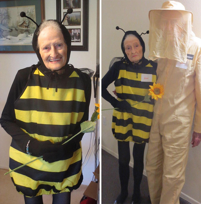 A Cute Amazon Review I Revisit Just For A Smile. An 88 Year Old Woman And Her 92 Year Old Husband Attend A Halloween Party. They Liked The Bee Costume