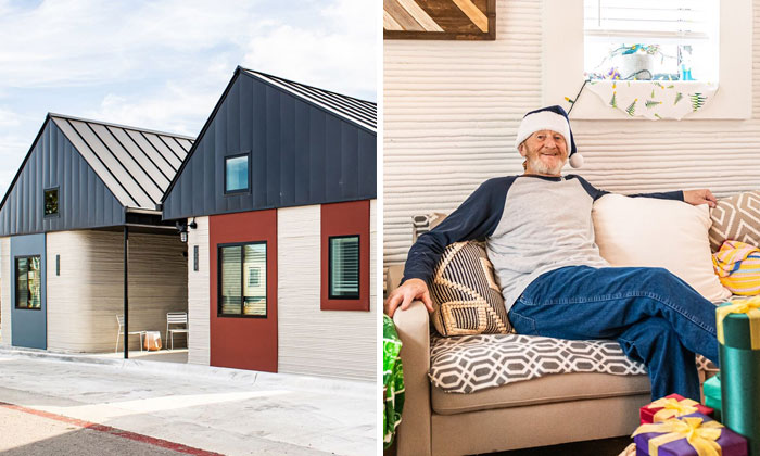 Homeless Man Gets To Live In A 3D-Printed Tiny Home